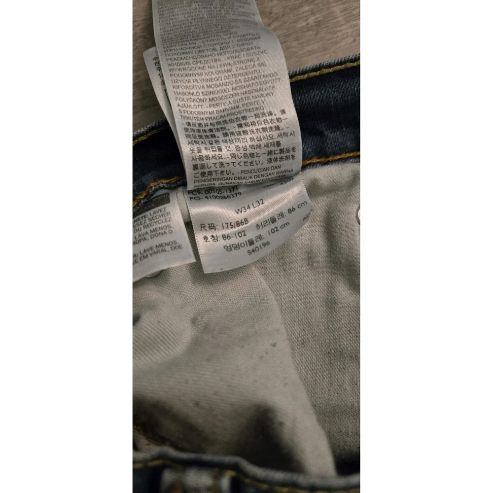 Signature by Levi Strauss & Co. Men's Straight Fit Jeans Size 38x32 Medium‎ Wash